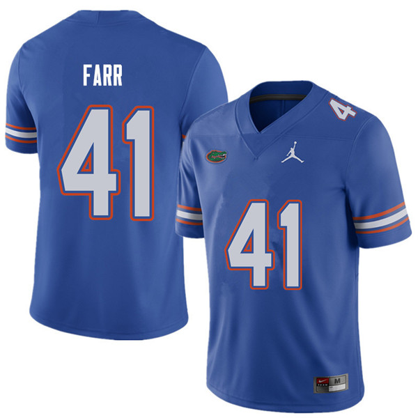 Jordan Brand Men #41 Ryan Farr Florida Gators College Football Jerseys Sale-Royal